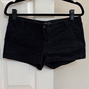 Express Women's Black Chino Jean Shorts Size 2